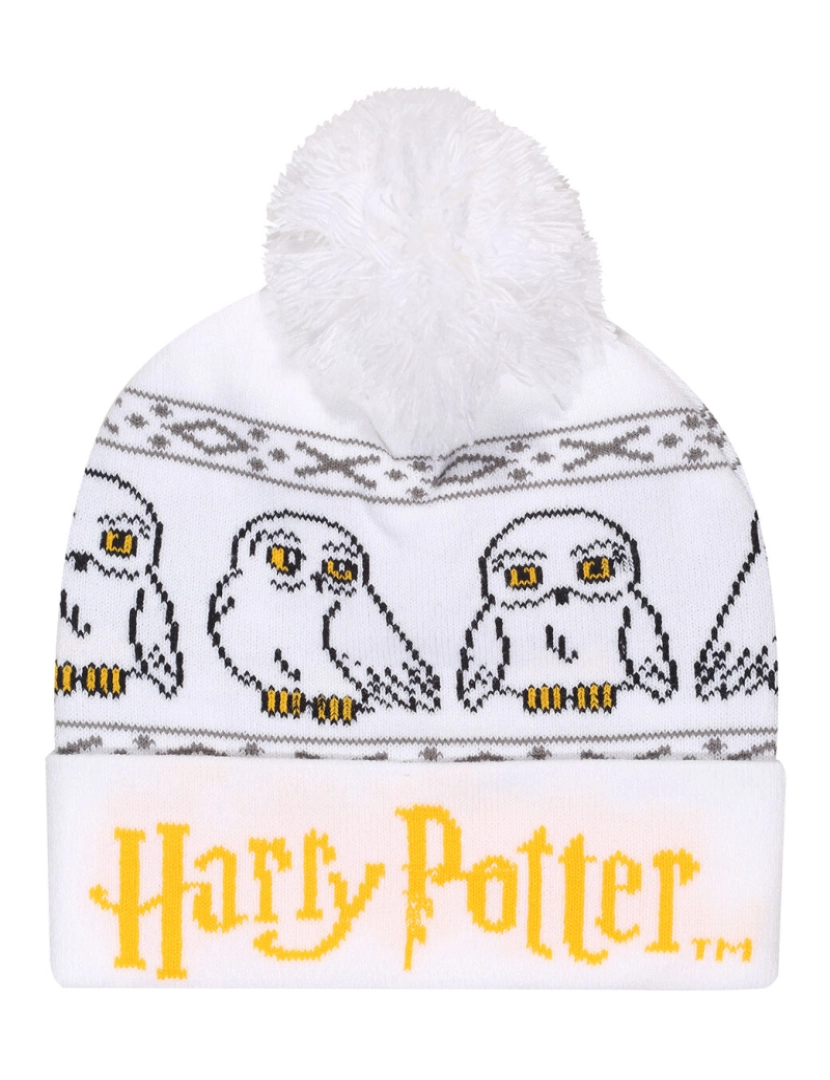 imagem de Chapéu Harry Potter Hedwig Snow Beanie Branco1