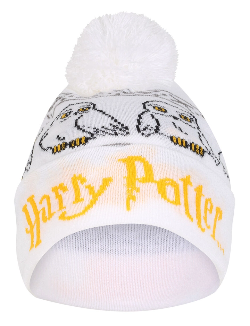 imagem de Chapéu Harry Potter Hedwig Snow Beanie Branco2