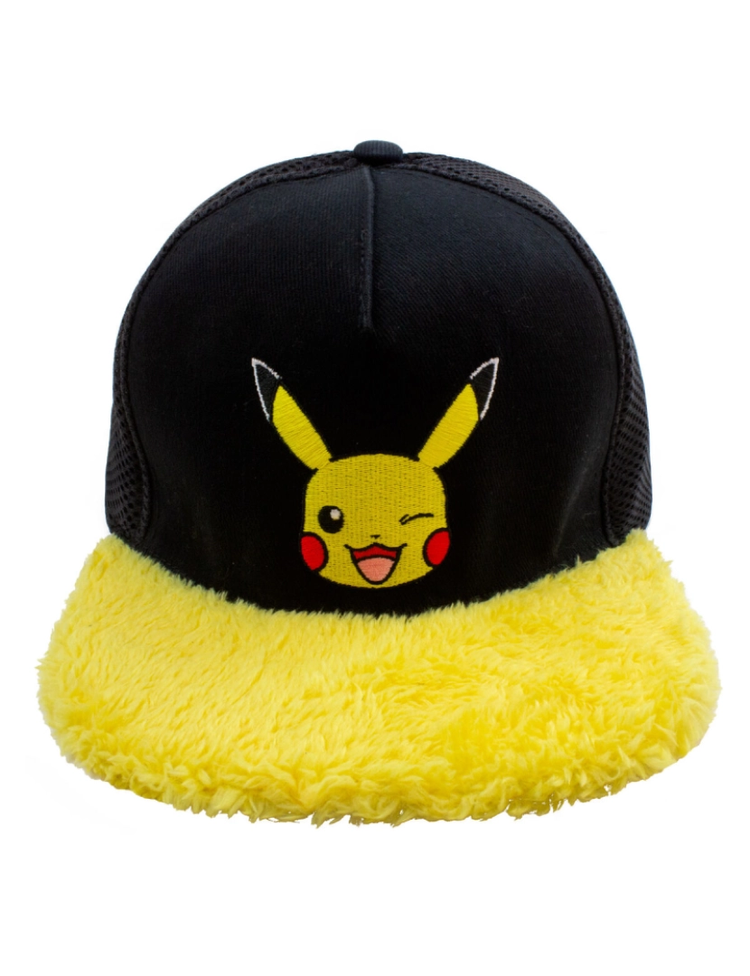 imagem de Boné Unissexo Pokémon Pikachu Wink Amarelo Preto Tamanho único1