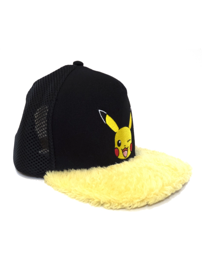 imagem de Boné Unissexo Pokémon Pikachu Wink Amarelo Preto Tamanho único2