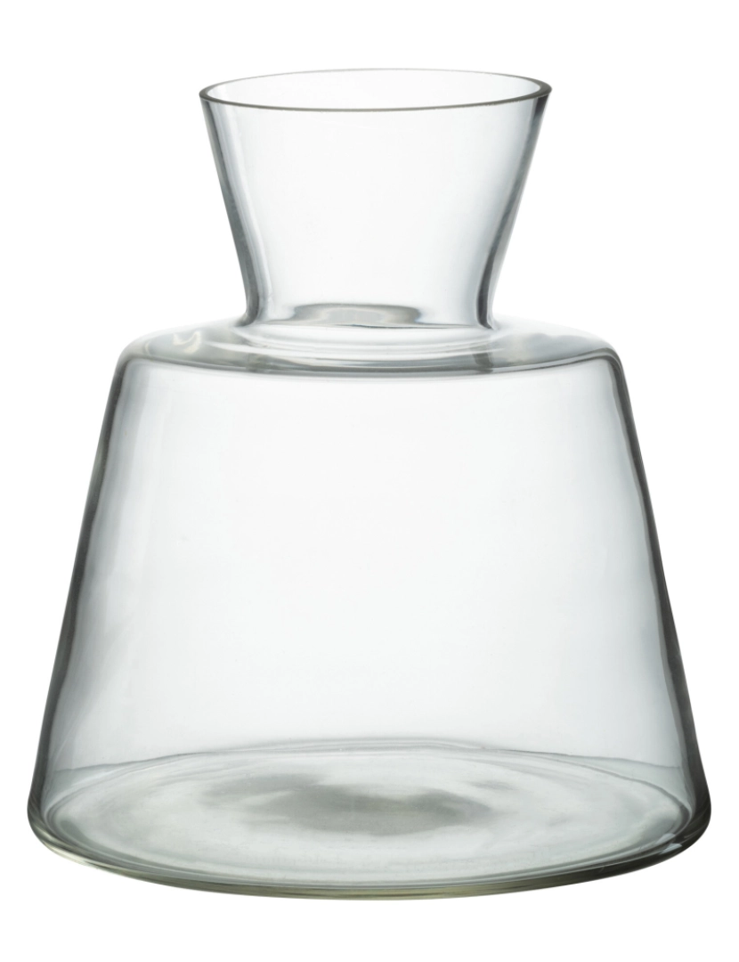 imagem de J-Line vaso cônico vidro transparente grande1