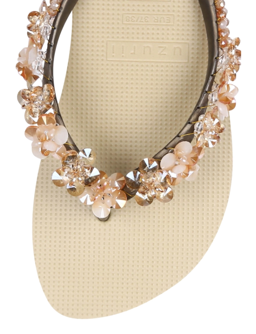 Uzurii Luxury Footwear - Salto alto de Bloom Gold