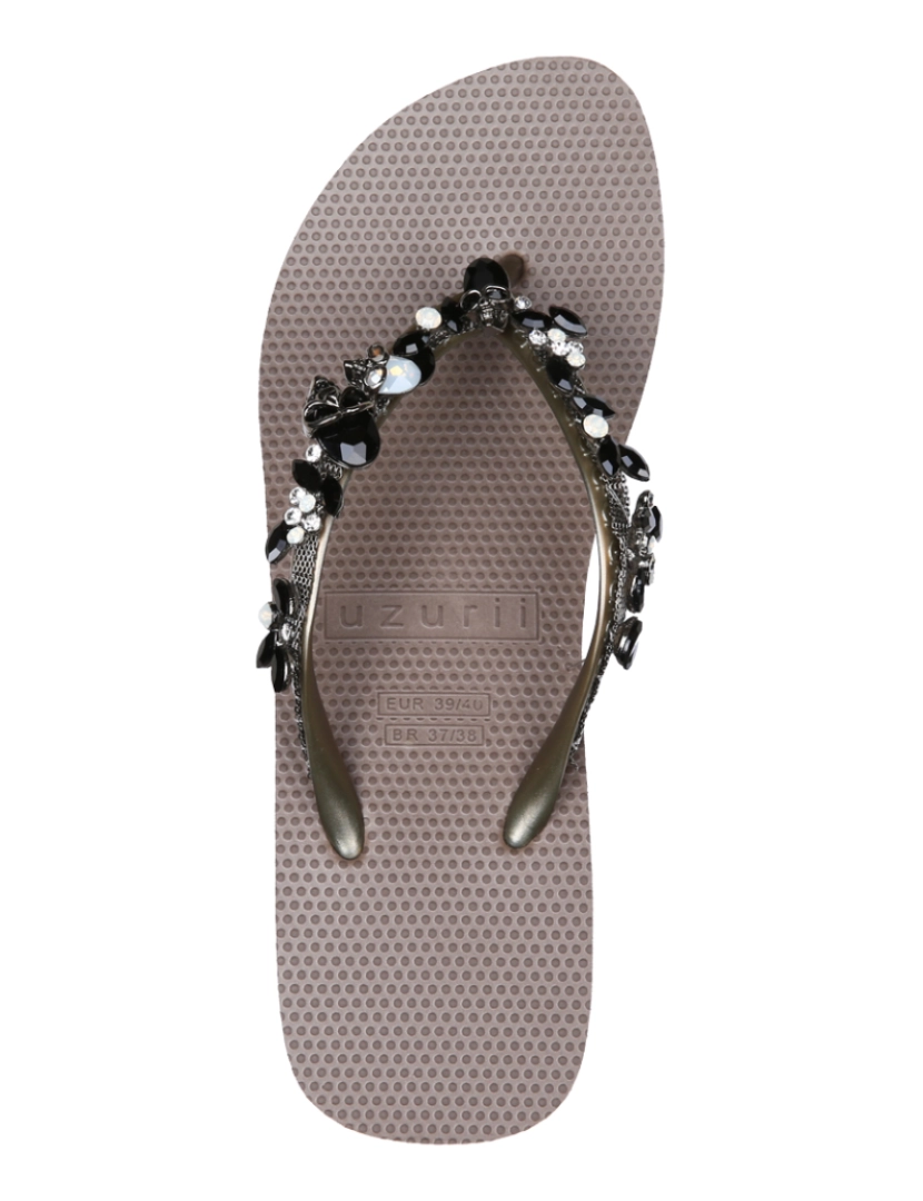Uzurii Luxury Footwear - Stella crânio preto salto alto marrom