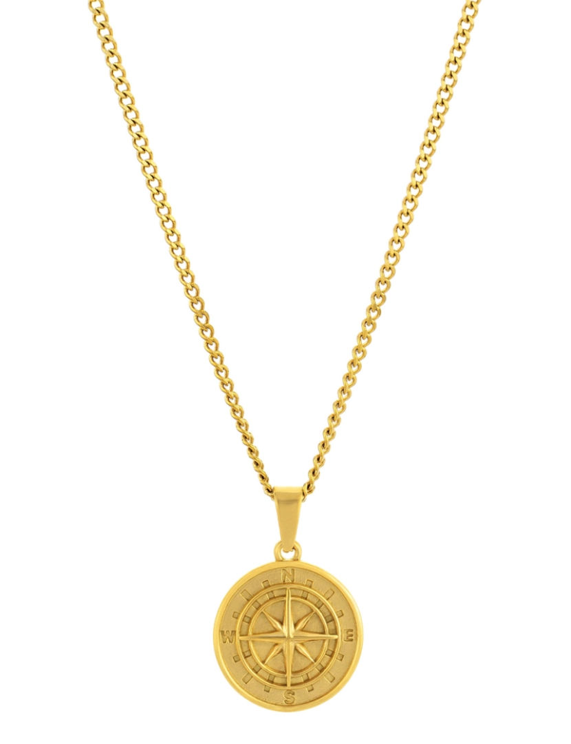 imagem de Colar Homem Dourado Captain Compass1