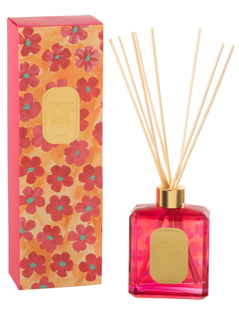 imagem de J-Line Oil Perfume Laranja / Flores vermelhas1
