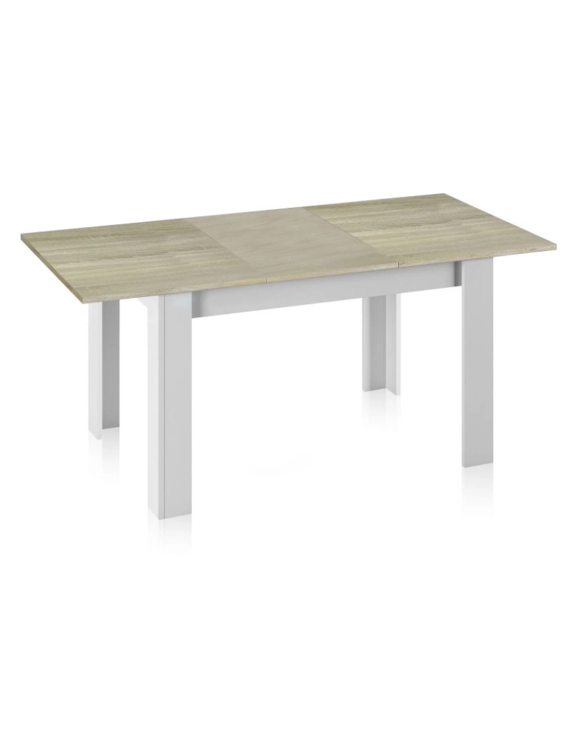 imagem de Mesa de comedor Danna Blanco Artik (Blanco Mate) – Roble Alaska 190 x 78 x cm4