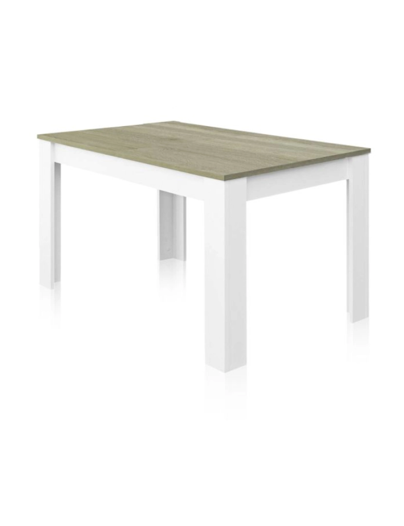 imagem de Mesa de comedor Danna Blanco Artik (Blanco Mate) – Roble Alaska 190 x 78 x cm5