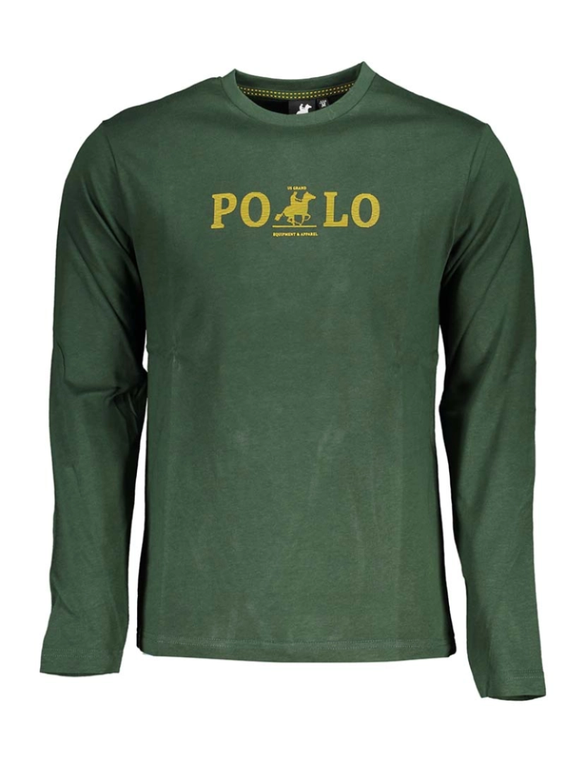 U.S. Grand Polo - Camisa Manga Comprida Homem Verde