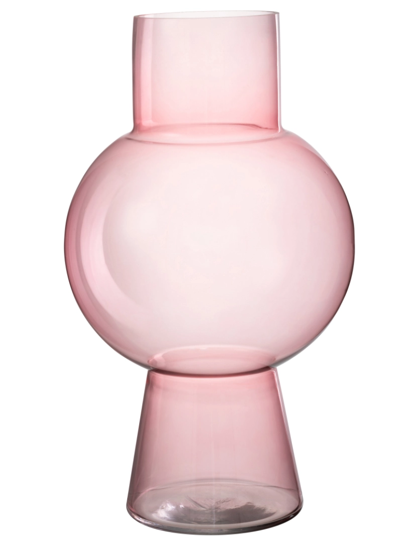 J-Line - J-Line Vase Ball Glass Rosa Claire Grande