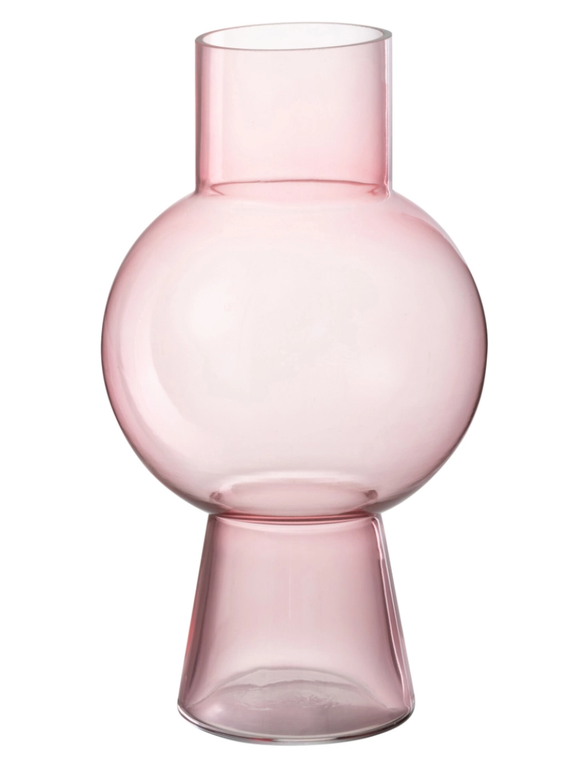 J-Line - J-Line Vase Ball vidro rosa luz média