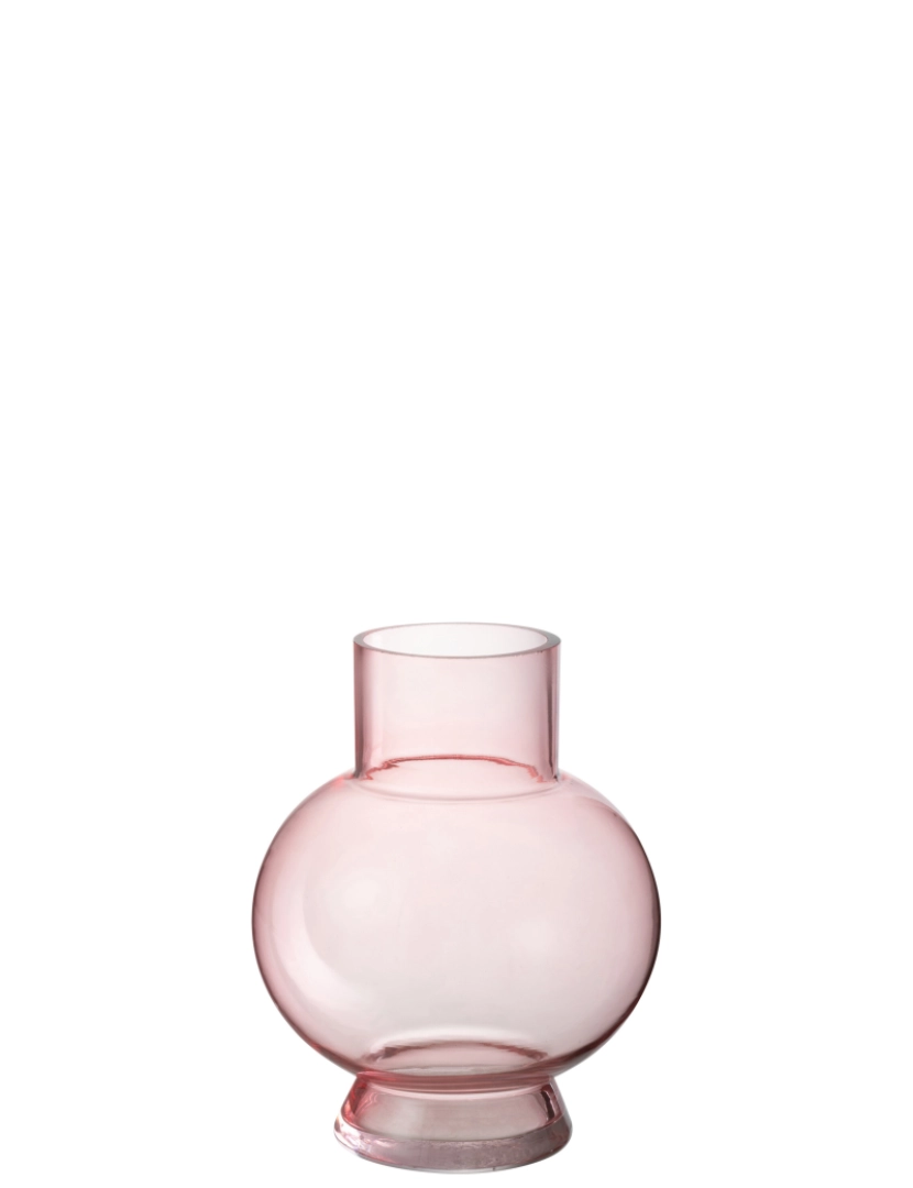 J-Line - J-Line Vase Ball Glass Pink Light Small