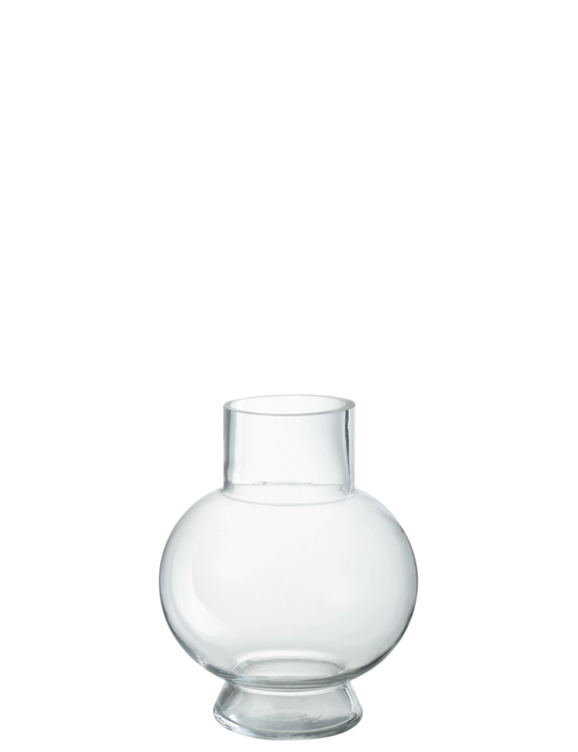 J-Line - J-Line Vase Glass Ball transparente pequeno
