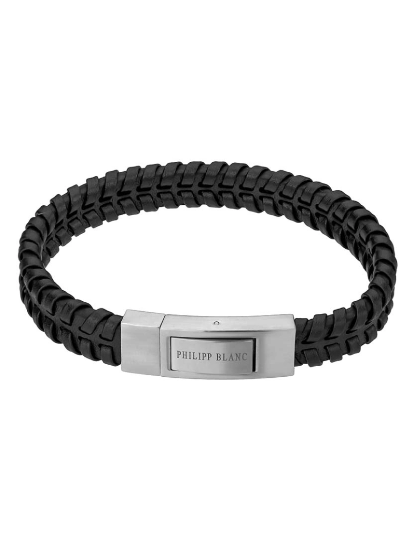 Philip Blanc - Pulseira Andreas  Homem Preto e Prateado