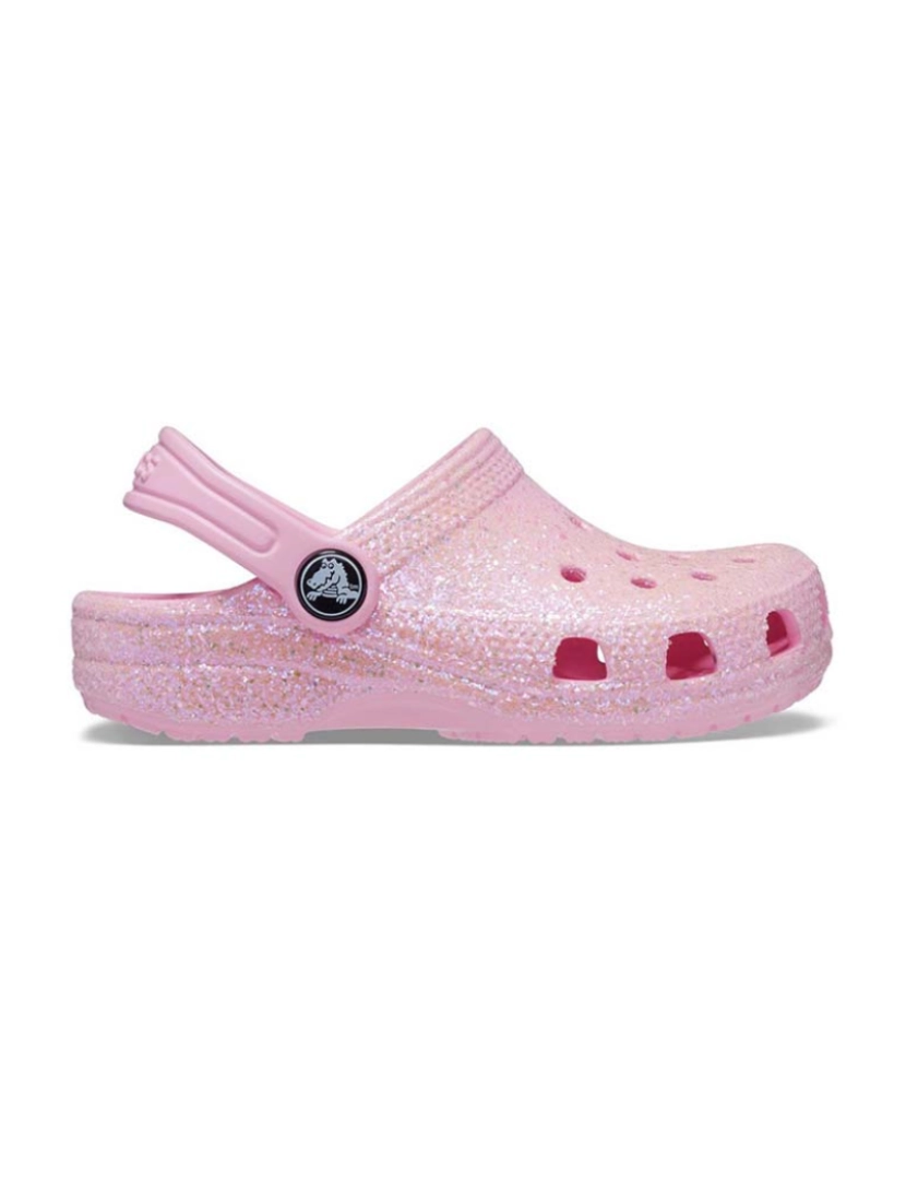 Crocs - Classic Glitter Clog T Criança Flgo