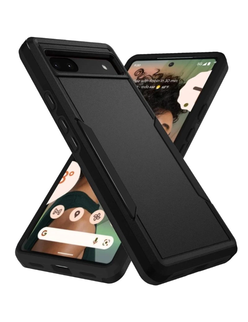 Antiimpacto! - Capa com camada dupla para Google Pixel 6 Preto