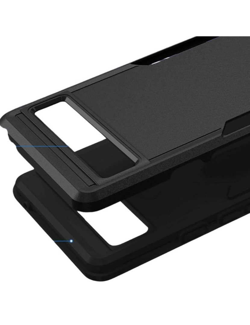 imagem de Capa com camada dupla para Google Pixel 6 Preto3