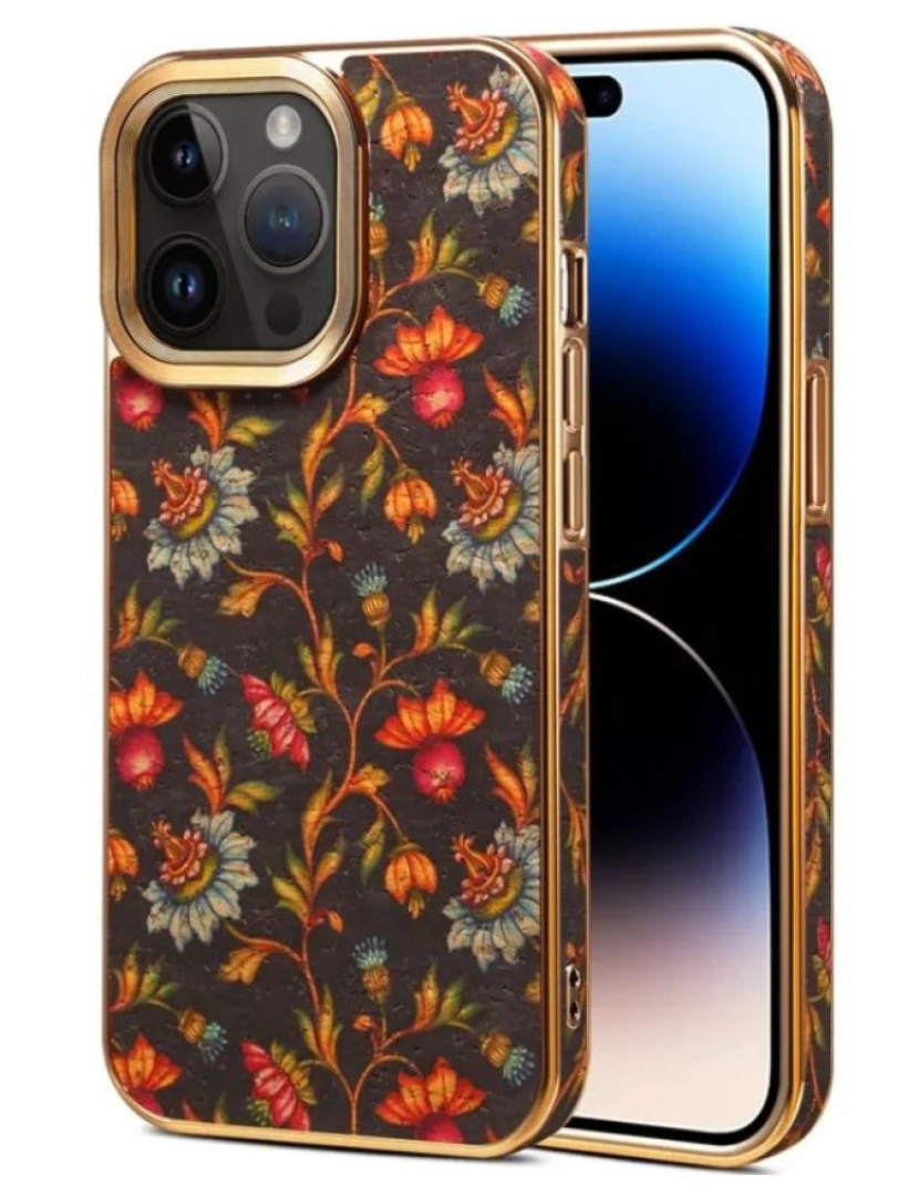 imagem de Capa Primavera Dourada para Iphone 12 Black1