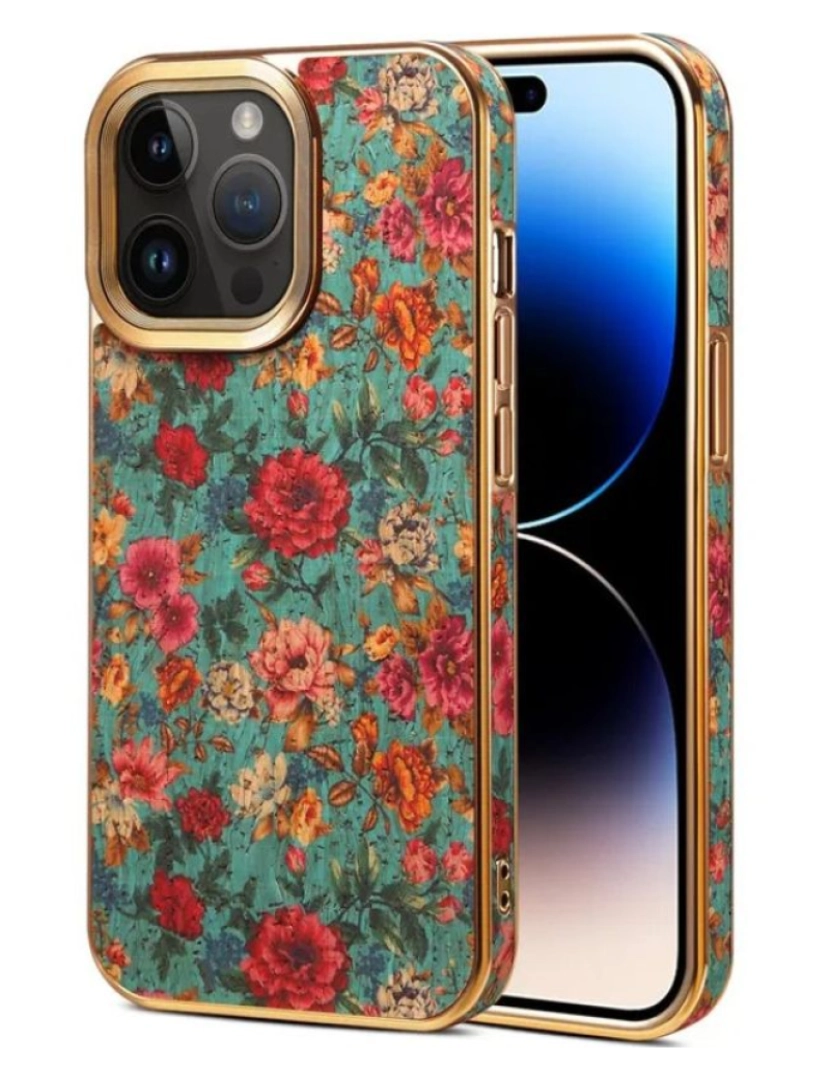 imagem de Capa Primavera Dourada para Iphone 12 Blue1