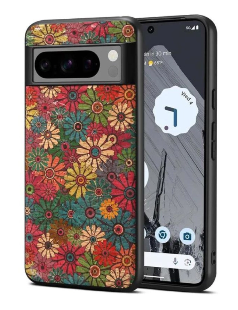 Antiimpacto! - Capa tecido estampado Spring para Google Pixel 6