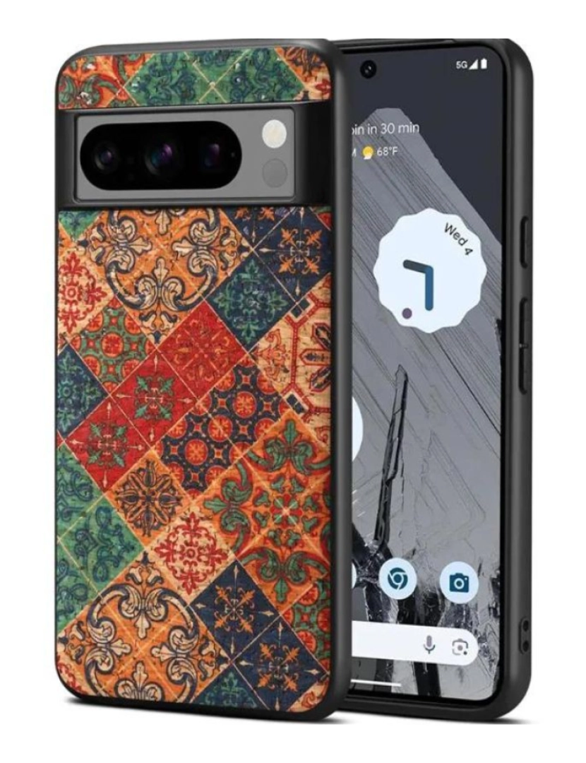 imagem de Capa tecido estampado Winter para Google Pixel 61