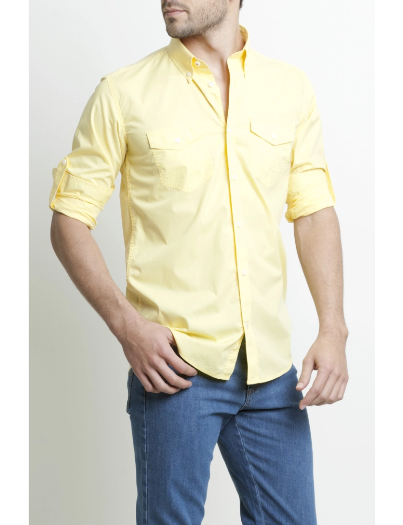 Giovanni Galli - Camisa Desportiva Cintada Amarelo