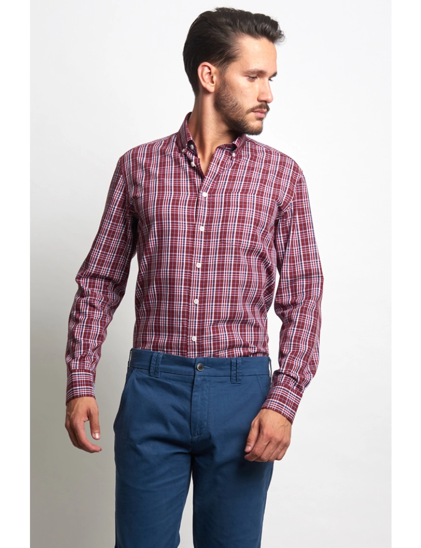 Giovanni Galli - Camisa Desportiva Cintada Bordeaux