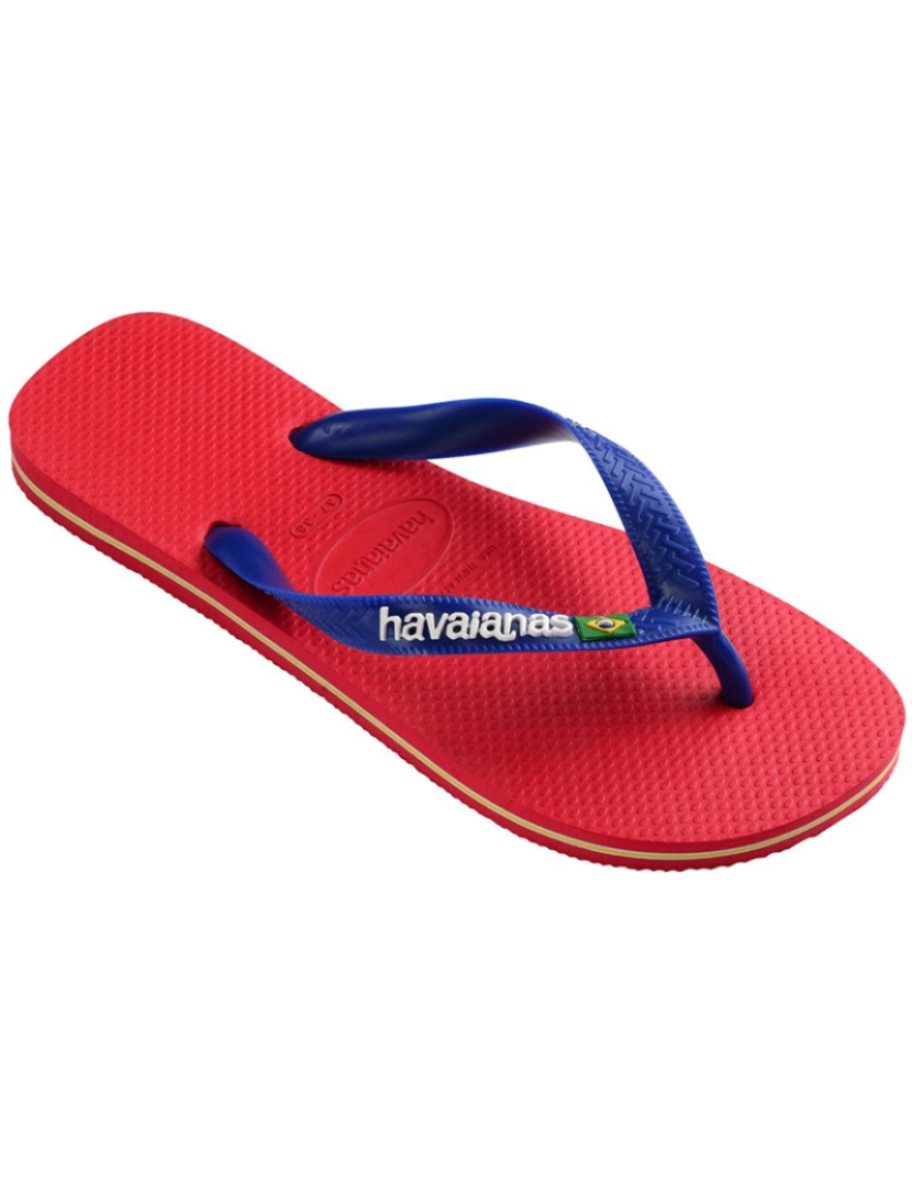 Havaianas - Havaianas Brasil Logo Unisexo Vermelho Ruby