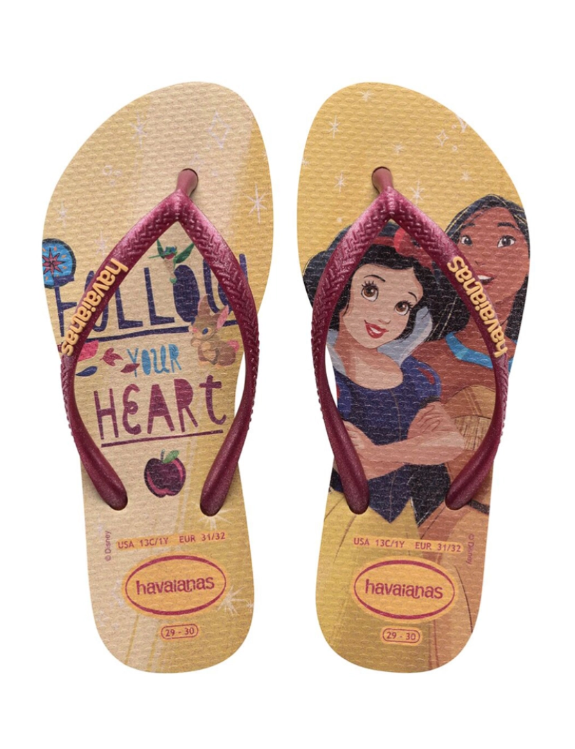 Havaianas - Havaianas Kids Slim Princess Dourado