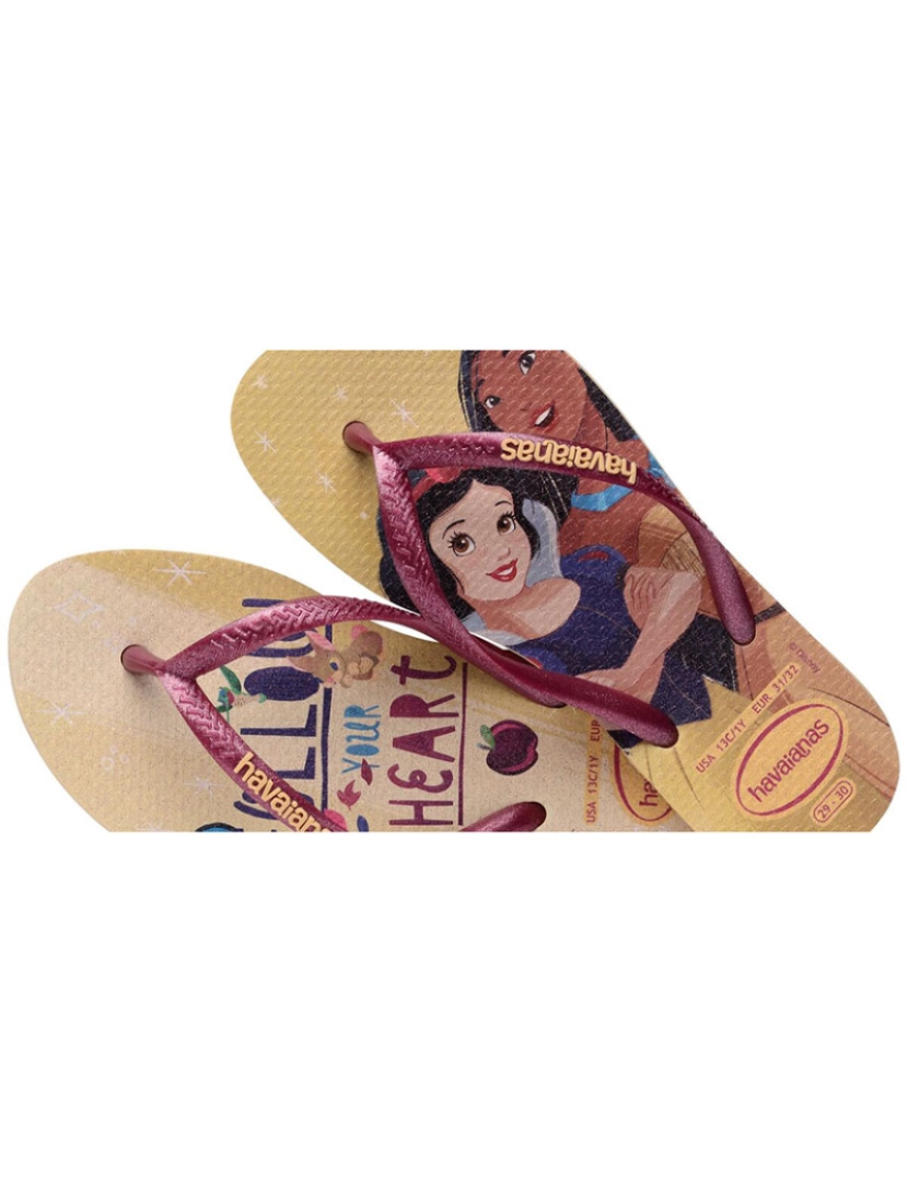 imagem de Havaianas Kids Slim Princess Dourado4