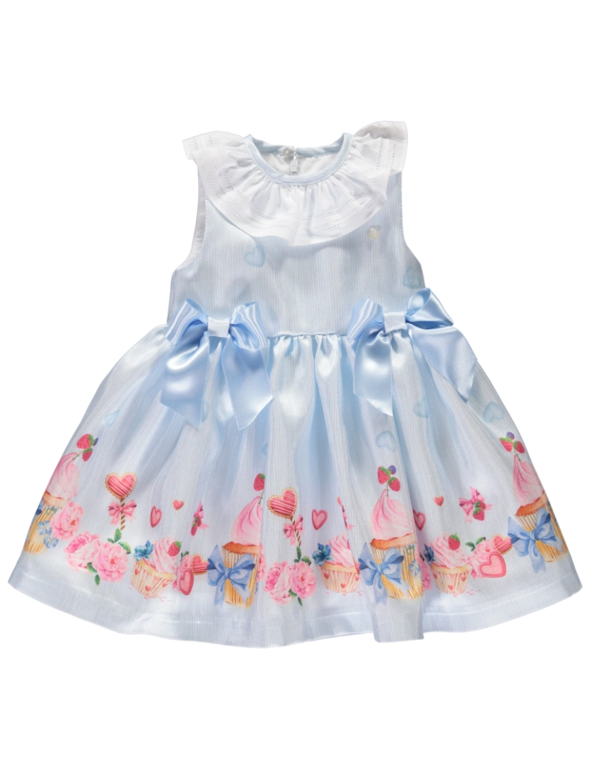 Piccola Speranza - Vestido com sublimado de cupcakes