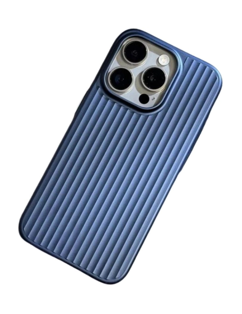 Antiimpacto! - Capa rigida ondulada wave para Iphone 14 Azul