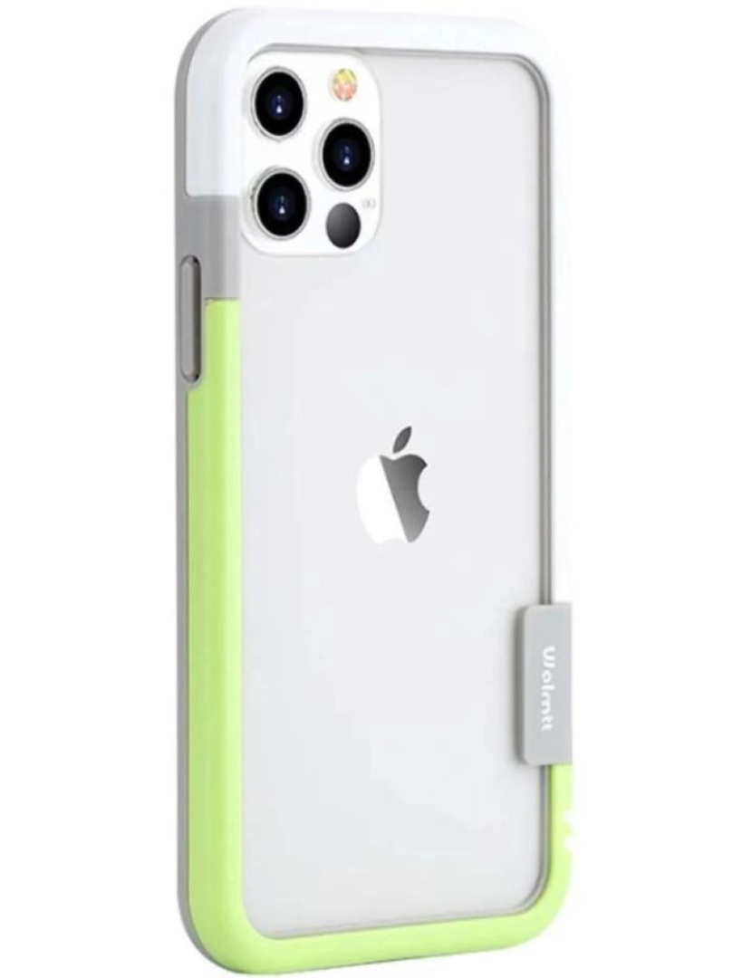 imagem de Bumper para Iphone X verde e branco1