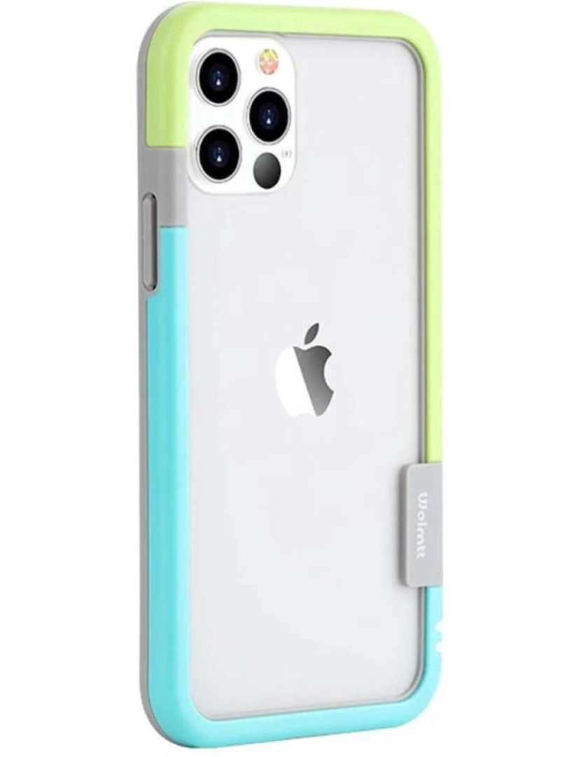 Antiimpacto! - Bumper para Iphone X Verde e Azul