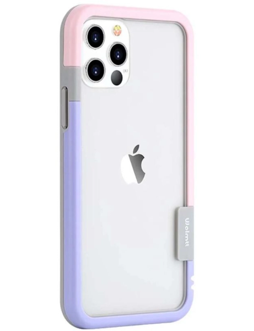 imagem de Bumper para Iphone X Rosa e Roxo1