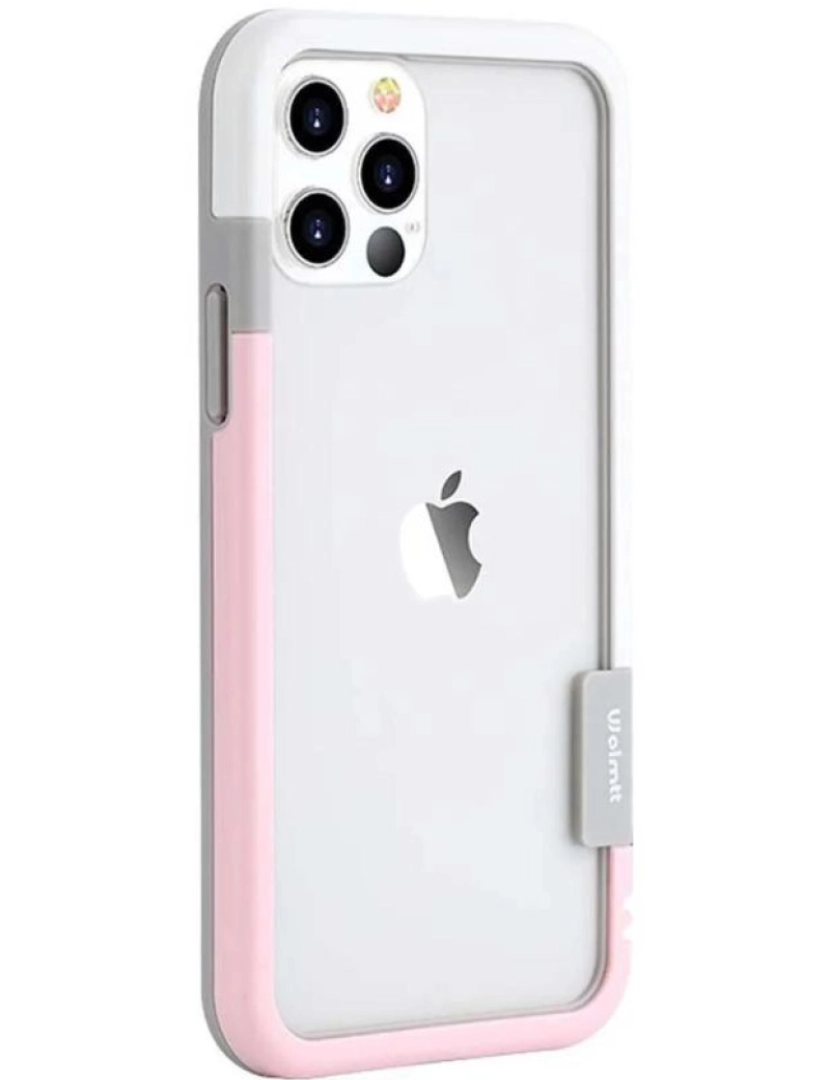 imagem de Bumper para Iphone X Rosa e Branco1