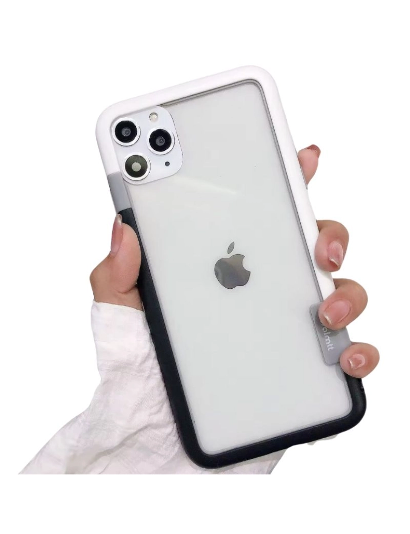 imagem de Bumper para Iphone X Branco e Preto2