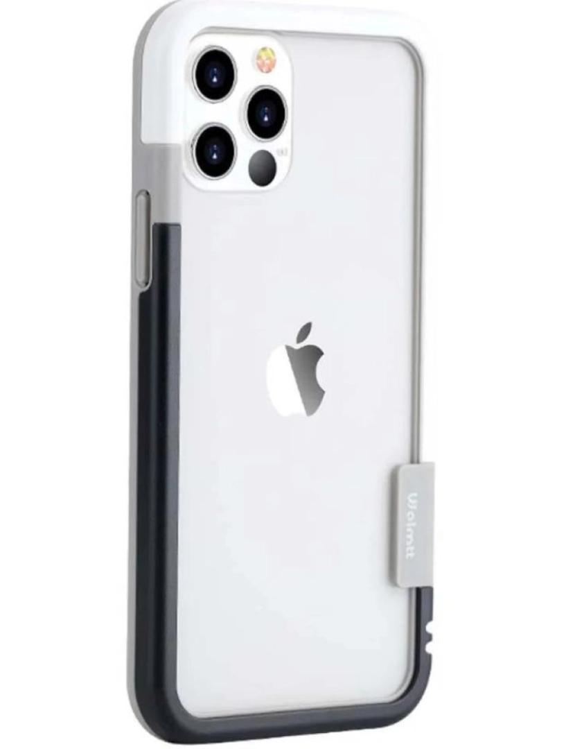 imagem de Bumper para Iphone 12 Mini Branco e Preto1