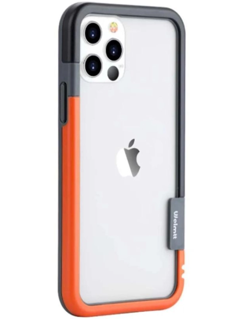 imagem de Bumper para Iphone X Laranja e Preto1