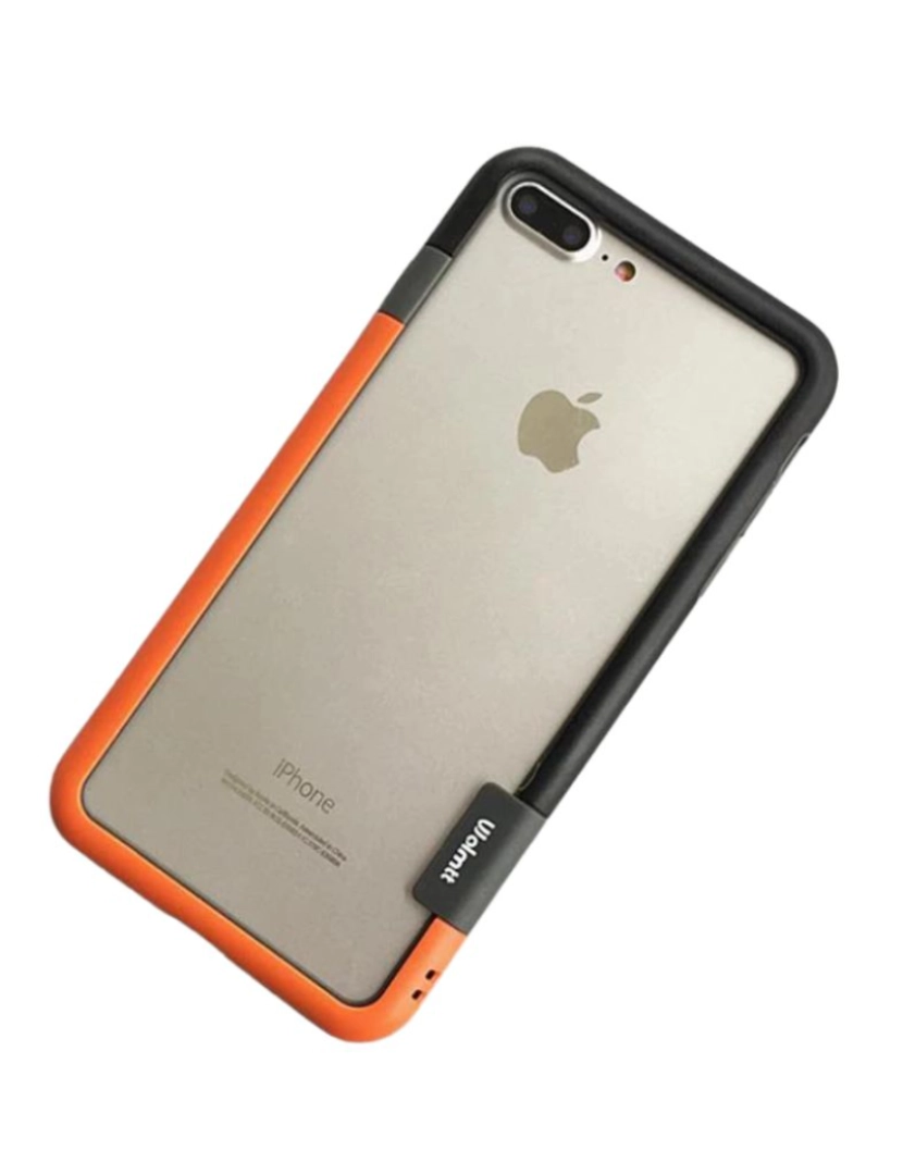 imagem de Bumper para Iphone X Laranja e Preto2