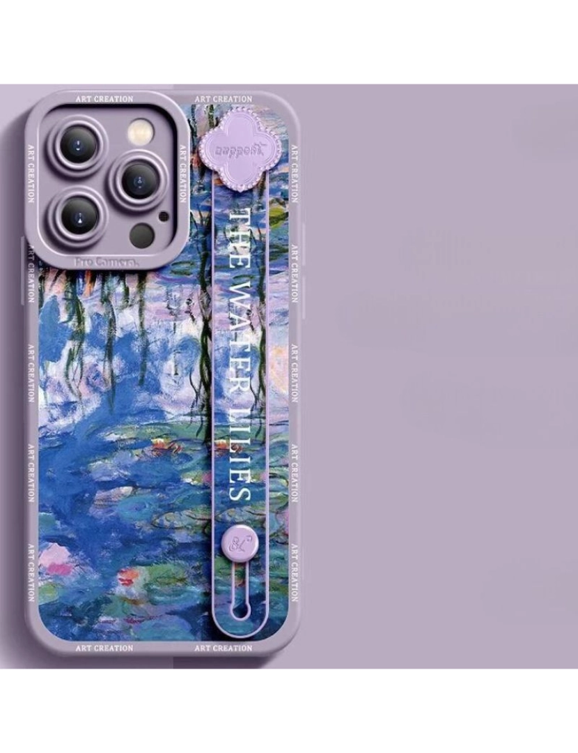 imagem de Capa com suporte Monet - Lírios de água para Iphone 8 Plus3