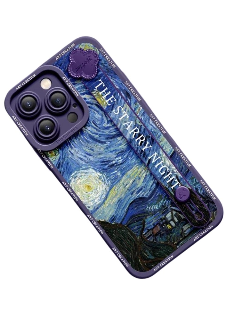 imagem de Capa com suporte Van Gogh - A Noite Estrelada para Iphone 82