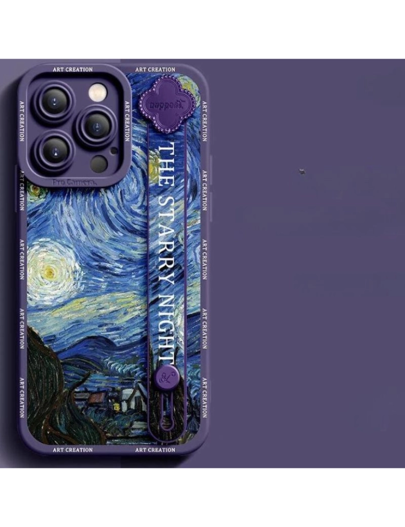 imagem de Capa com suporte Van Gogh - A Noite Estrelada para Iphone 83