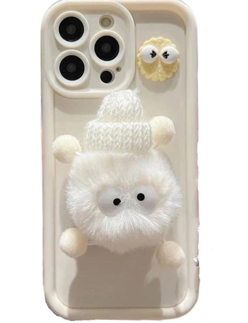 Antiimpacto! - Capa Peluche 3D para Iphone 8 Branco