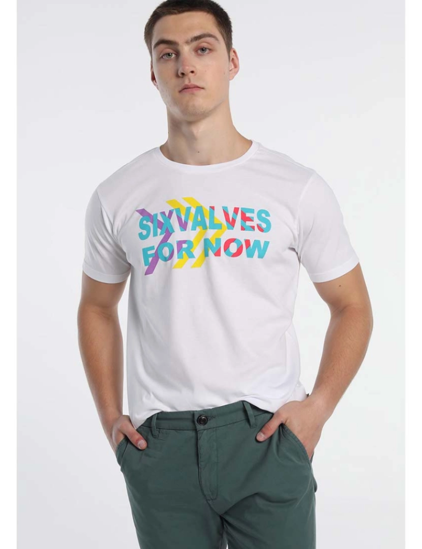 Sixvalves - T-Shirt Homem Branco