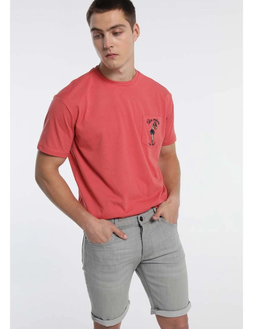 Sixvalves - T-Shirt Homem Rosa