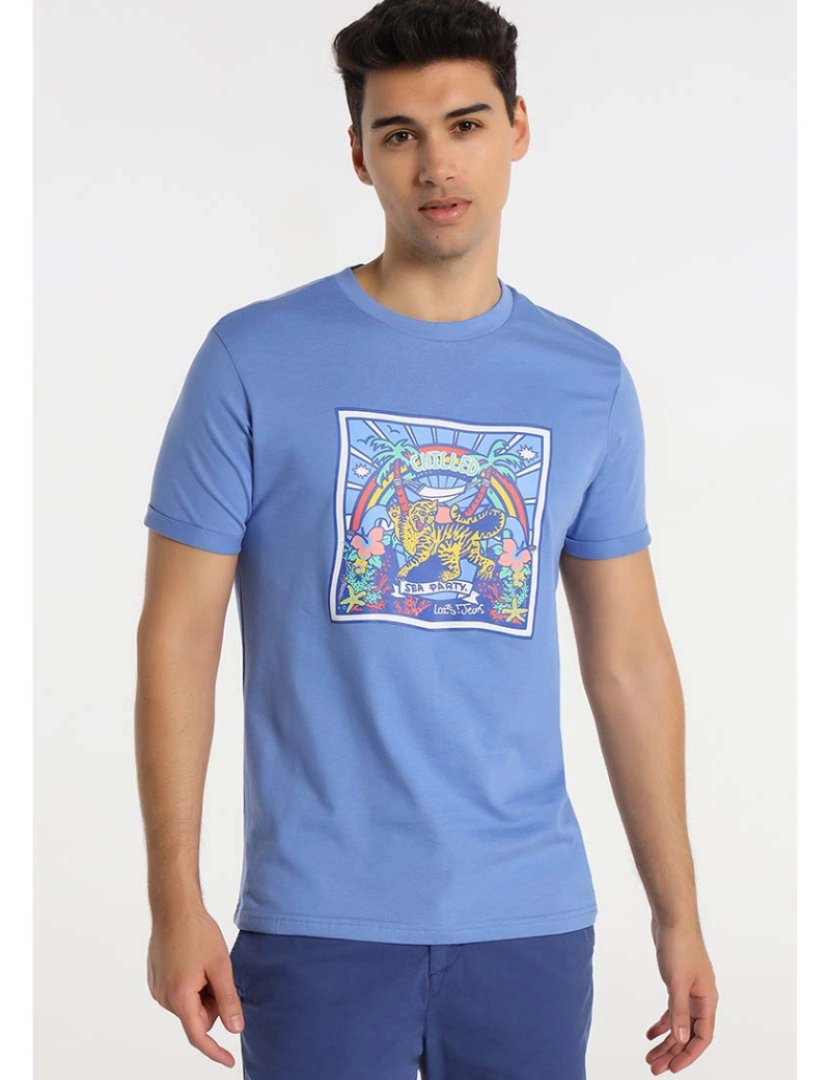 Lois - T-Shirt Homem Azul