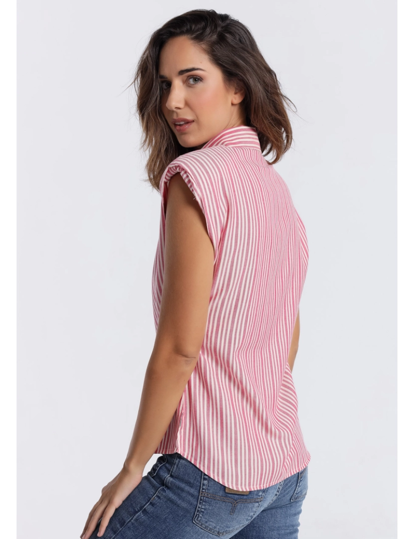 imagem de Lois Jeans - Camisa listrada com ombro Almofadas2