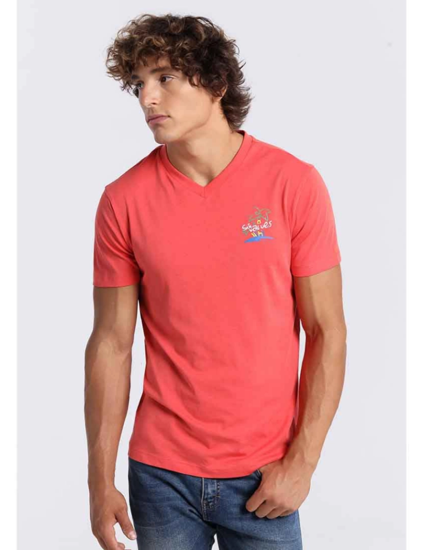 Sixvalves - T-Shirt Homem Vermelho