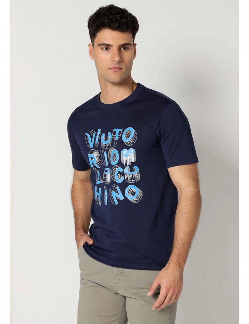 Victorio & Lucchino - T-Shirt Homem Azul