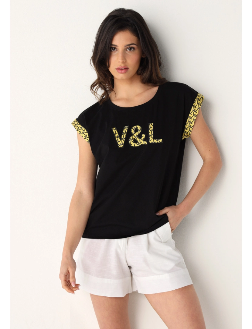 Victorio & Lucchino - T-Shirt Senhora Preto